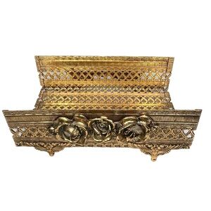 Vintage‎ Gold Tissue Box Holder